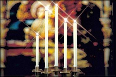 1-3/4" x 9" Beeswax Altar Candles APE
