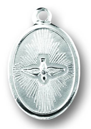 1" Holy Spirit Oxidized Medal 