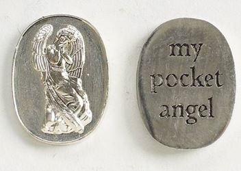 1" Oval Angel Pocket Token my pocket angel