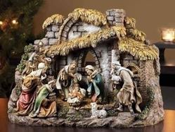 Roman 10-Piece Joseph's Studio Religious Christmas Nativity Set