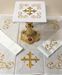Altar Linen Set with Gold Cross Design - 57636