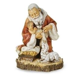11.5" Kneeling Santa Figurine