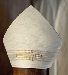 Mitre - Adam series Adam series  115-8113 - Mitre  These vestments are woven. (70% wool, 25% polyester, 5% silk)