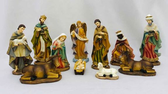 11pc Heaven's Majesty Divinity Nativity Figure Set