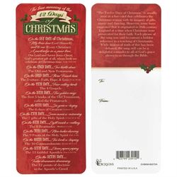12 Days of Christmas Bookmark 