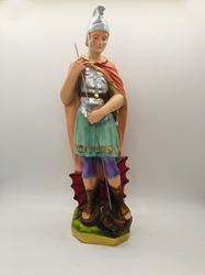 12" St. George Plaster Statue from Italy