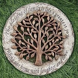12" Tree of Life Family Garden Stone