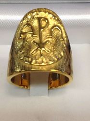 1656 Gold Plated Ring Sterling Silver Made In Italy *WSL*