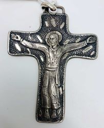 1698I Pectoral Cross Gold Plate -Sterling Silver Made In Italy
