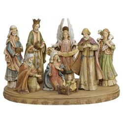 8 Piece Nativity Set With Base 
