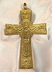 1700S Pectoral Cross Gold Plate