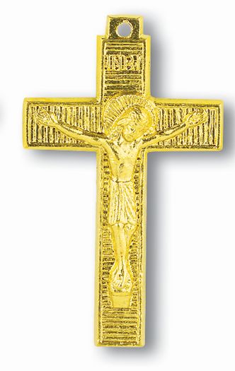 2" Gold Crucifix, Pkg of 25