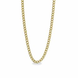 24 Inch 14K Gold Plated Curb Necklace Chain, Carded