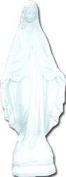 24" Our Lady Of Grace White Garden Statue
