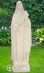 24" St. Therese the Little Flower Statue, White