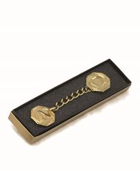 24kt Gold Plated Cope Clasp with Alpha Omega Design