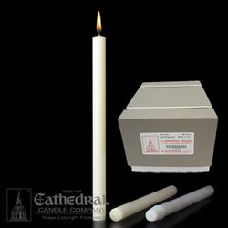 25/32" x 7-1/2" Beeswax Altar Candles