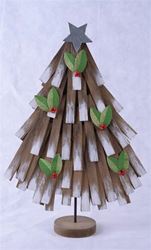 25" Rustic Wooden Christmas Tree