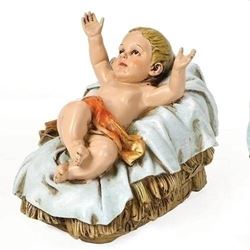 27" Scale Full Color Baby Jesus in Manger