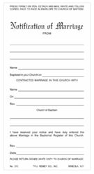 Carbonless Marriage Certificates, Pack of 100