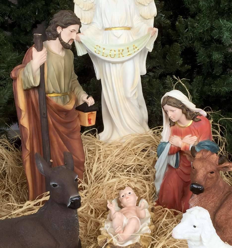32" Large Scale Fiberglass Nativity Set