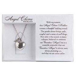  36"L Angel Caller Heart Chime Necklace