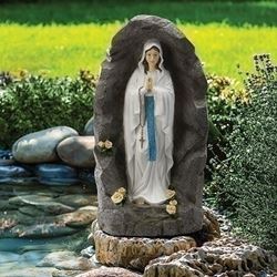 36" Our Lady of Lourdes Statue in Grotto