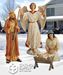 4 Piece Holy Family and Angel Nativity Figure Stakes