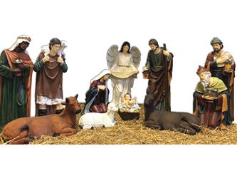 48 Inch Heavens Majesty Large Nativity Scene, 12 Piece Set