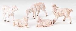5" Fontanini White Sheep Figures