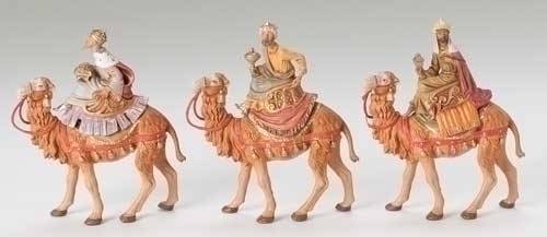 5" Scale Fontanini Kings on Camels Figures