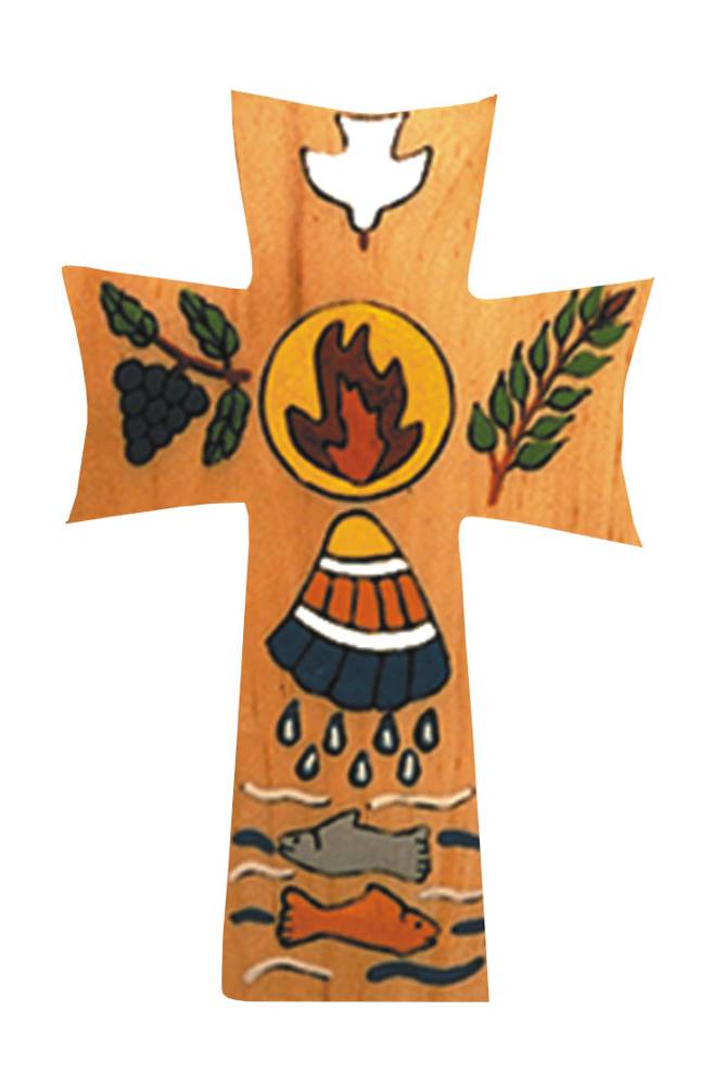 5" Wooden RCIA Cross From El Salvador