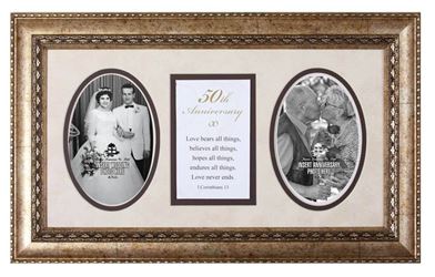 50th Anniversary Photo Frame with Verse