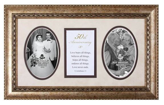 50th Anniversary Photo Frame with Verse