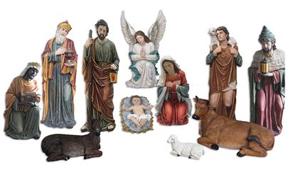 59 Inch Heavens Majesty Large Nativity Scene, 12 Piece Set