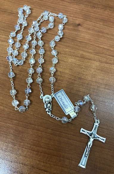 5mm Crystal Rosary From Italy