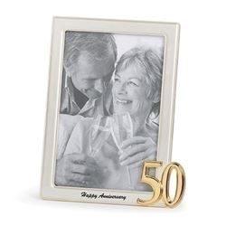 6.75"H 50th Anniversary 4x6 Frame