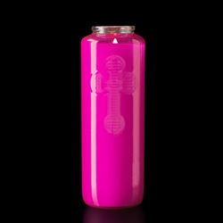 6 Day Rose Bottlelight Glass Candle