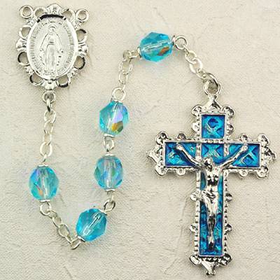 6MM Aquamarine Rosary