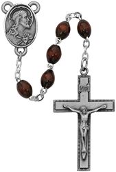 6mm Brown Wood Rosary