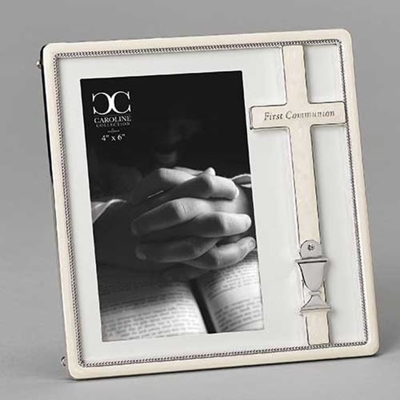7.25" First Communion Frame, holds 4x6 photo