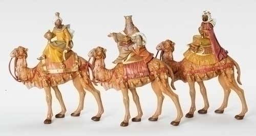 7.5" Fontanini Kings on Camels Set