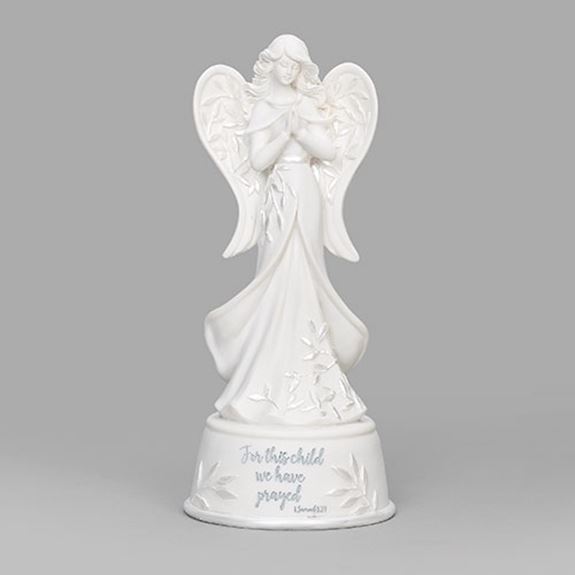 7.75" For This Child I Prayed Musical Angel Figure