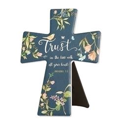 7.75" Trust in the Lord with All Your Heart Standing Cross