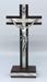 7" Standing Wood Crucifix with Mother of Pearl Inlay - 10709