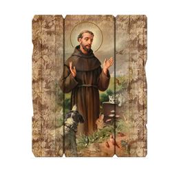 7" X 9" St. Francis Vintage Wall Plaque