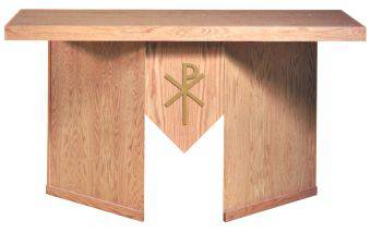 7000A Portable Altar Table altar, furniture, communion table, church goods, church furniture, wood table, wood altar, wood finishes, woerner, 7000A