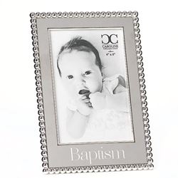 8" Baptism Frame, holds 4x6 photo