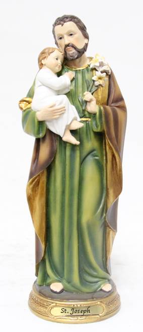 8" St. Joseph with Child Statue, Heaven's Majesty