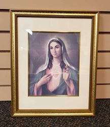 8"x10" Immaculate Heart of Mary Framed Print 